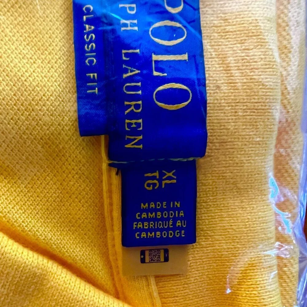 POLO Ralph Lauren Solid Cotton Mesh Polo Shirt - Classic Fit XL - NWT & Poly Bag - Picture 4 of 8